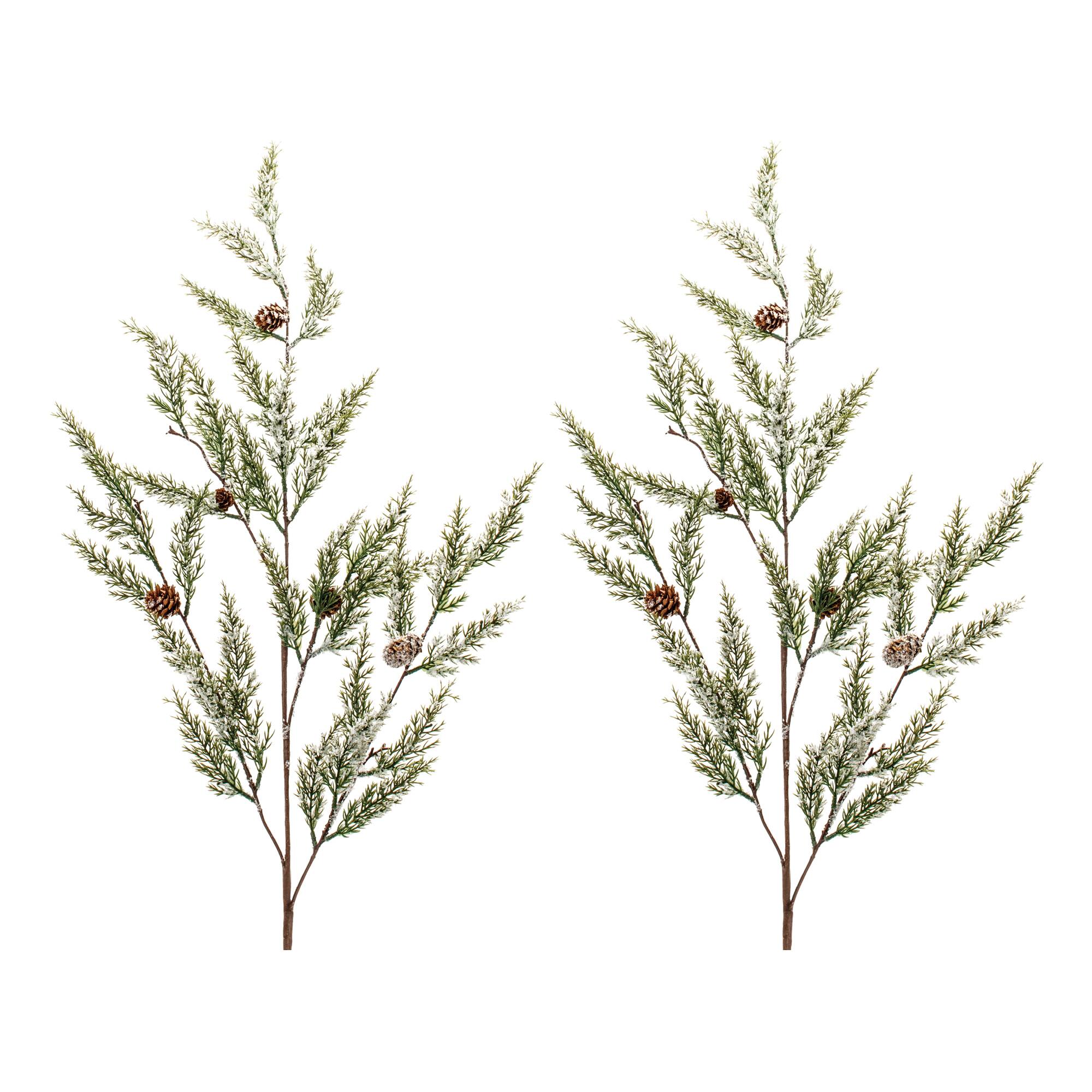2.5ft. Icy Pine Spray with Pinecones, 2ct.